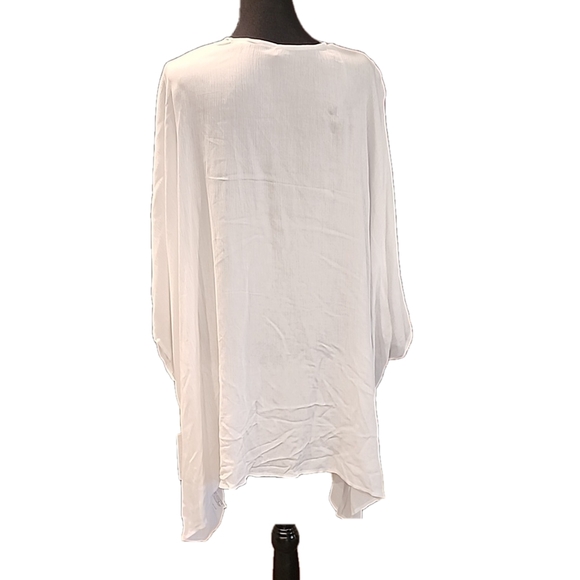 🤍NWT🤍 Forever 21 Drapey White Swim Coverup Small - Picture 3 of 6
